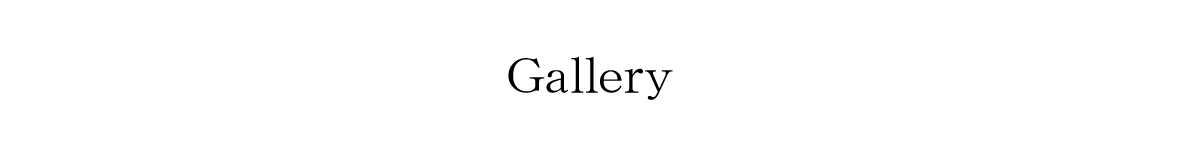Gallery　ギャラリー